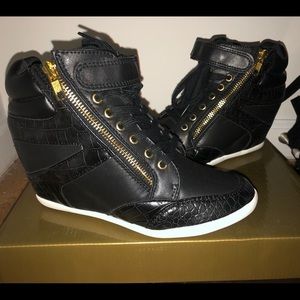 Thalia Sodi Azar High-Top Wedge Sneakers